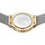 Vorder- und Rückseitenbereich: goldfarbenes Gehäuse mit silbernem Milanese-Armband
