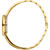 Danish Design Armreif-Uhr mit goldfarbenem Gliederband und rundem Gehäuse