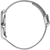 Herrenuhr-Seitenansicht mit silbernem Edelstahl-Mesharmband und verschiebbarer Schließe