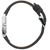 Danish Design Armbanduhr mit dunklem Wildlederarmband und silbernem Gehäuse, seitliche Krone