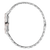Damenarmbanduhr mit Edelstahlgehäuse und Gliederarmband, seitliche Ansicht