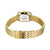 Bracelet de montre pour femme avec fermoir déployant doré et bracelet à maillons