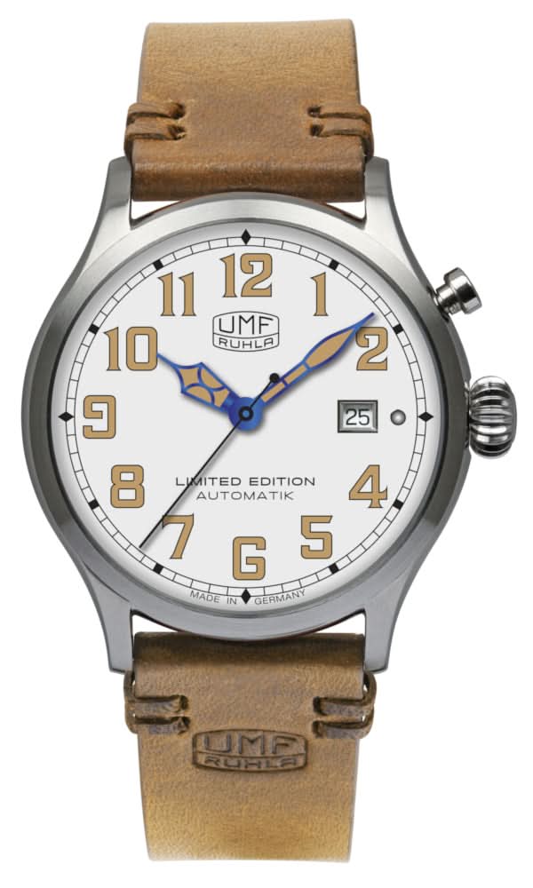 Montre pour homme UMF Ruhla 1256-1 • Fabriquée en Allemagne • Verre saphir
