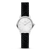 Danish Design Damenuhr mit schwarzem Lederarmband, rundem Mini-Zifferblatt