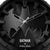 Herrenuhr-Zifferblatt schwarz mit Batman Police Schrift und feinen Zeigern