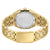 Goldfarbene Herrenuhr mit Metallarmband und rundem Gehäuse-Detail, POLICE