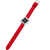 Danish Design Tilt Damen-Armbanduhr, rotes Lederband, schwarzes Zifferblatt im Viereckgehäuse