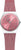 Montre Bering pour femme avec cadran rose et bracelet milanais rose
