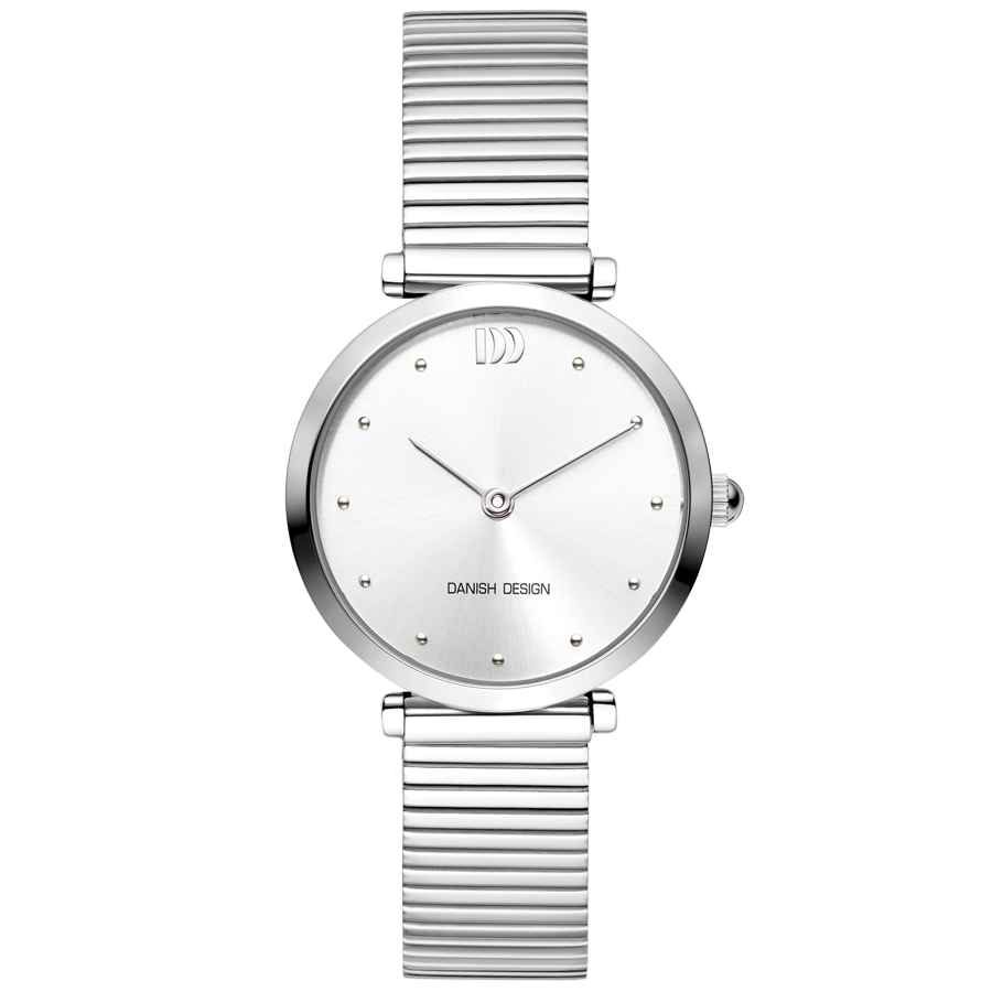 Danish Design silberne Damen-Armbanduhr mit minimalistischer Zifferblatt-Optik