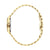 Damenuhr-Armband von Danish Design, goldfarbene Glieder in Seitenansicht