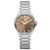 Danish Design Damen-Armbanduhr, silbernes Metallarmband, haselnussfarbenes Zifferblatt