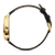 Danish Design Armbanduhr mit schwarzem Lederband, goldener Lünette und Krone