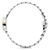 Damenuhr mit ovalem bicolor Edelstahl-Gliederarmband und Krone auf dem Gehäuse