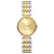 Danish Design Celeste Damenarmbanduhr mit rundem goldenem Zifferblatt und Bicolor-Edelstahlband