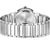 Herrenarmbanduhr Edelstahl mit Gliederarmband und geprägtem Gehäuseboden