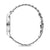 Herrenarmbanduhr: Seitenansicht mit Edelstahlband und Krone