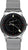 Bracelet de montre pour homme avec cadran noir, aiguilles dorées et bracelet en maille métallique