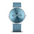 Bering Classic Herrenuhr mit hellem blauem Zifferblatt, Chronographen-Subdials und blauem Band