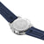 Luminox Armbanduhr Gehäuseboden aus Metall mit Gravur, blaues Kautschukarmband