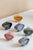 Mini-réveil triangulaire, lot de 6 couleurs assorties : noir, jaune, bleu, vert, rose, gris