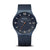 Bering Solar Herrenarmbanduhr mit dunkelblauem Zifferblatt, Meshband und Datum