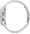 Montre bracelet pour homme, vue latérale avec couronne et poussoirs chronographe, boîtier en acier inoxydable