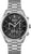 Montre BOSS pour homme : cadran noir, bracelet en acier inoxydable, affichage chronographe.