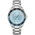 BOSS Herren-Armbanduhr mit hellem blauem Zifferblatt, Datumsanzeige und Edelstahlband