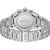Rückseite einer BOSS Herrenarmbanduhr mit Edelstahlarmband und verschraubtem Gehäuse
