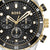 Herrenarmbanduhr BOSS Chronomatrix, schwarzes Zifferblatt, Chronograph mit Goldelementen