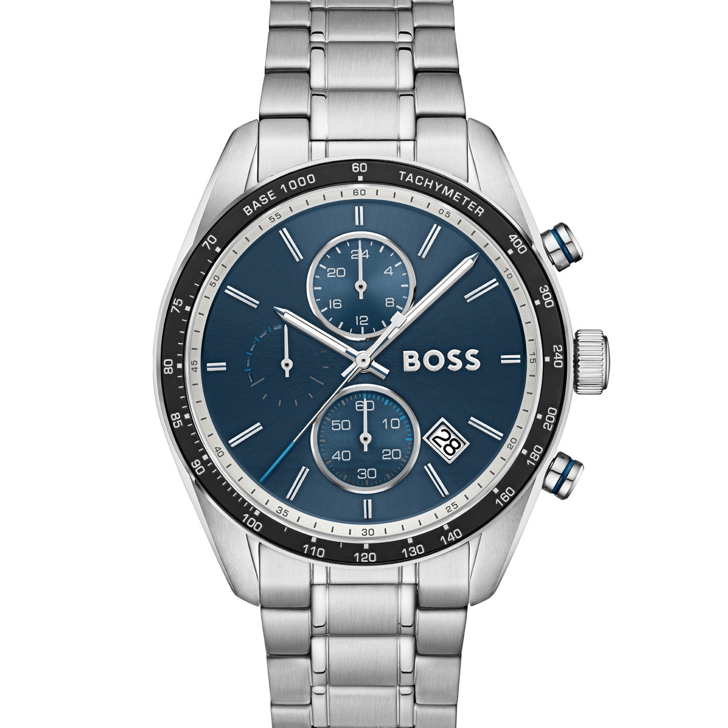 BOSS Grand Prix 1514344 Herrenuhr Schwarz • Quarzwerk • Chronograph-Design