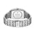 Herrenarmbanduhr Edelstahl-Rückseite mit Gliederarmband und Verschluss