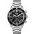 BOSS Herren-Armbanduhr: schwarzes Chronograph-Zifferblatt, Edelstahlarmband