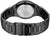 Fond de montre pour homme avec gravure et bracelet à maillons noirs