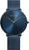 Bering Montre Ultra-Fine avec cadran bleu et bracelet milanais bleu, analogique