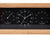 Réveil rectangulaire avec cadre en bois, cadran noir et thermomètre & hygromètre