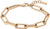 Boss Jewelry Armband aus Edelstahl in Rosé mit grobgliedrigen Ketten-Gliedern und Anhänger