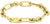 Bracelet doré à maille marine et fermoir rectangulaire