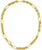 Boss Jewelry Chaîne à maille forçat en or, avec maillons larges