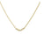 Collier double rang doré avec fermoir en V et pierres scintillantes
