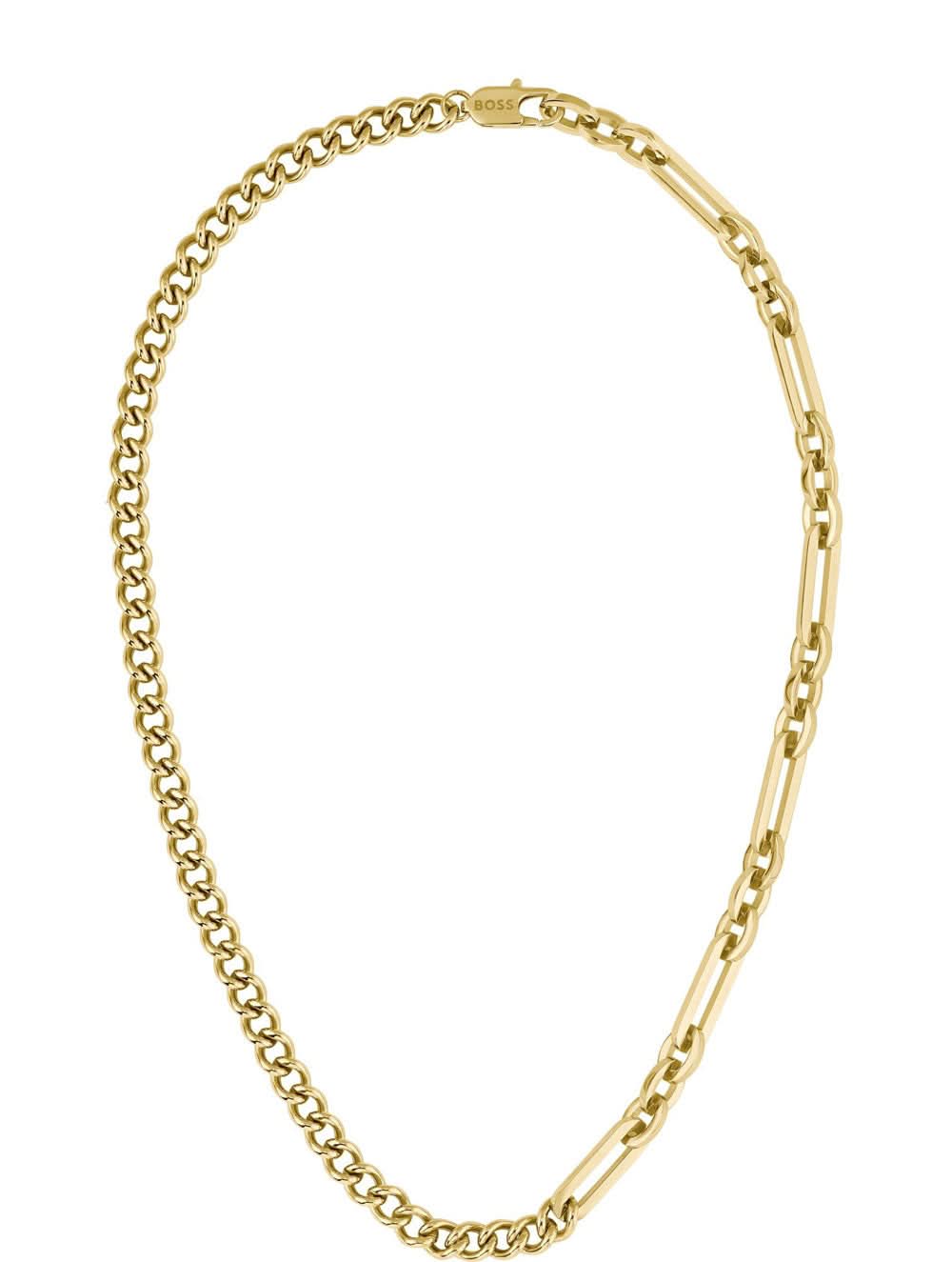 Gelbgoldfarbene Edelstahlkette als Gliederkette