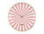 Horloge murale Karlsson : cadran rayé rose flamant/blanc avec cadre beige