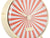 Réveil avec motif de rayons orange et blanc et logo « KARLSSON »