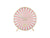 Réveil Karlsson Candy Swirl avec cadran rose rayonnant et cadre doré