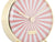 Réveil Karlsson Candy Swirl : cadran rose rayonnant avec logo imprimé