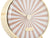 Karlsson Candy Swirl réveil, vue détaillée : cadran rayé avec bouton central