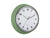 Horloge murale Karlsson verte avec cadran blanc, chiffres et aiguilles noirs