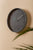 Karlsson Horloge murale ronde, cadran gris foncé avec motif pétales et chiffres et index