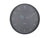 Karlsson Horloge murale ronde, cadran gris foncé avec motif pétales et index bâtons