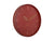 Horloge murale avec cadran rouge et aiguilles en forme de pétales dorés